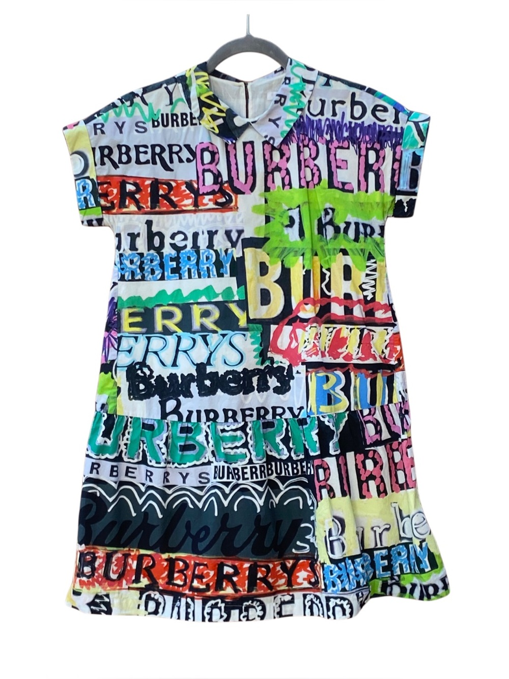 Burberry Girls' Annabel Graffiti Logo Print Dress